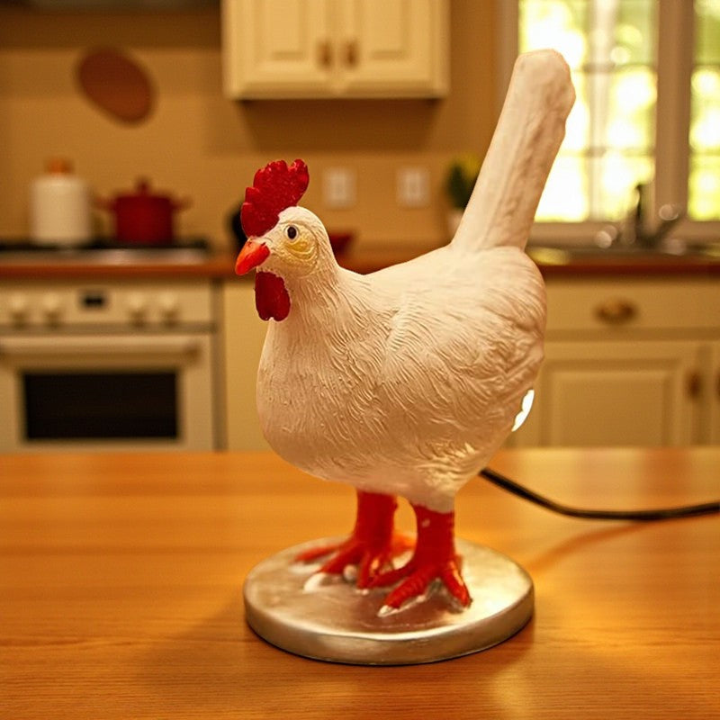 Rustikale Hühnerlampe für warmes Ambientelicht