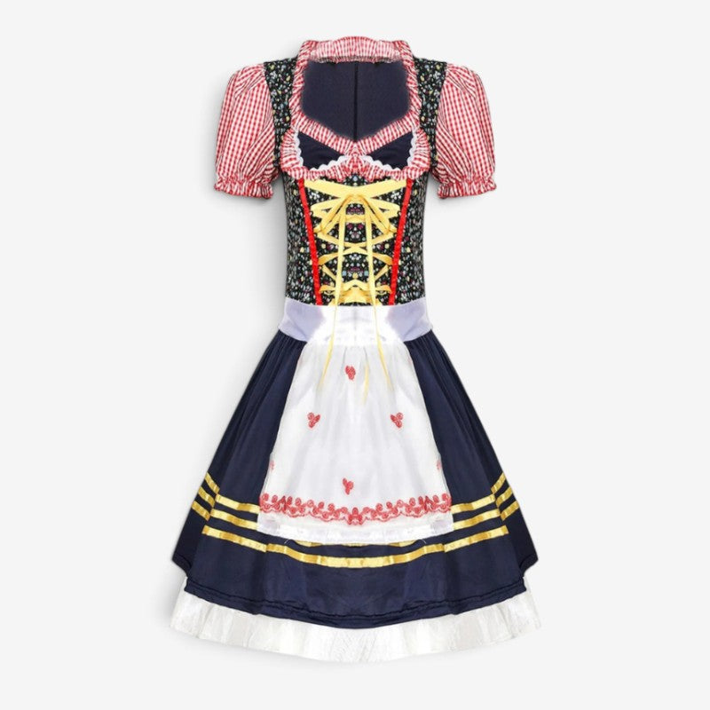 Damen-Dirndl mit hohem Ausschnitt