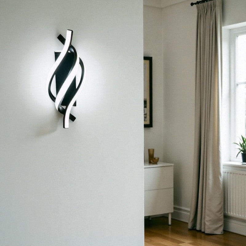 LED Wandleuchte mit elegantem gebogenem Design