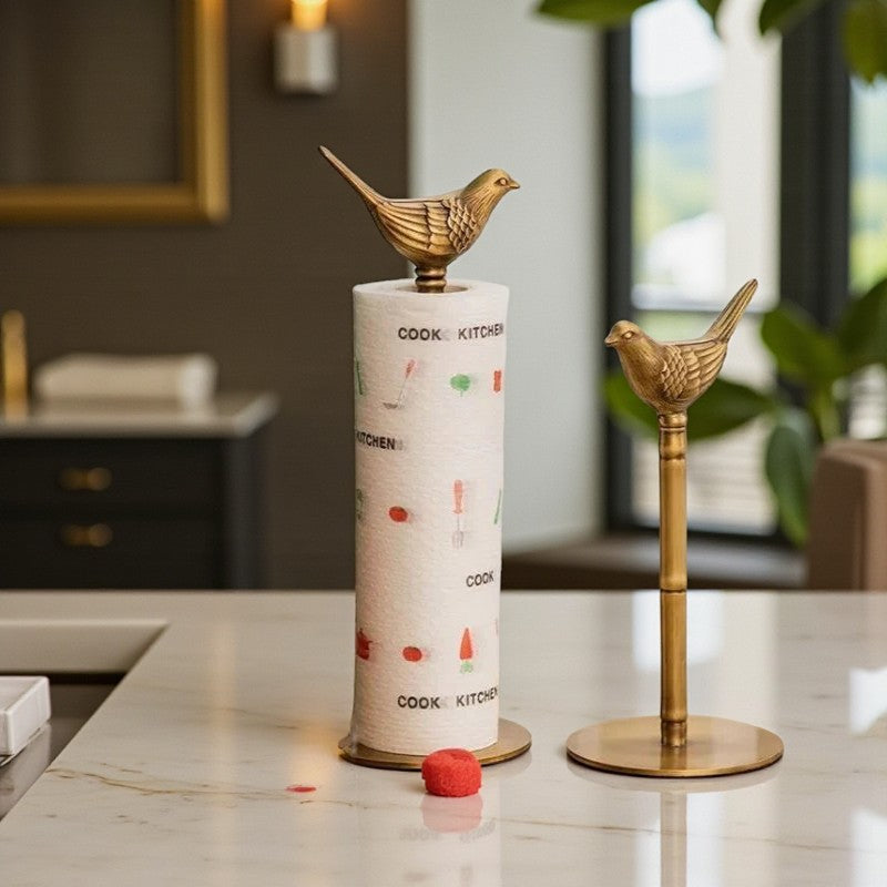 Charmanter Papierhandtuchhalter aus Messing für stilvolle Dekoration