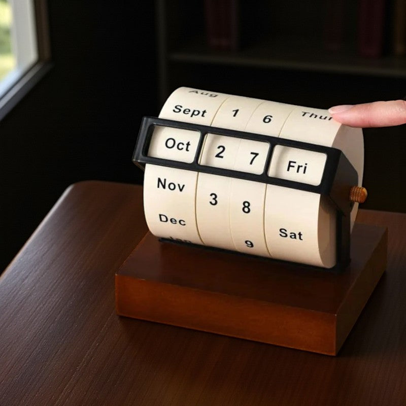 Drehbarer Ewiger Kalender für den Tisch