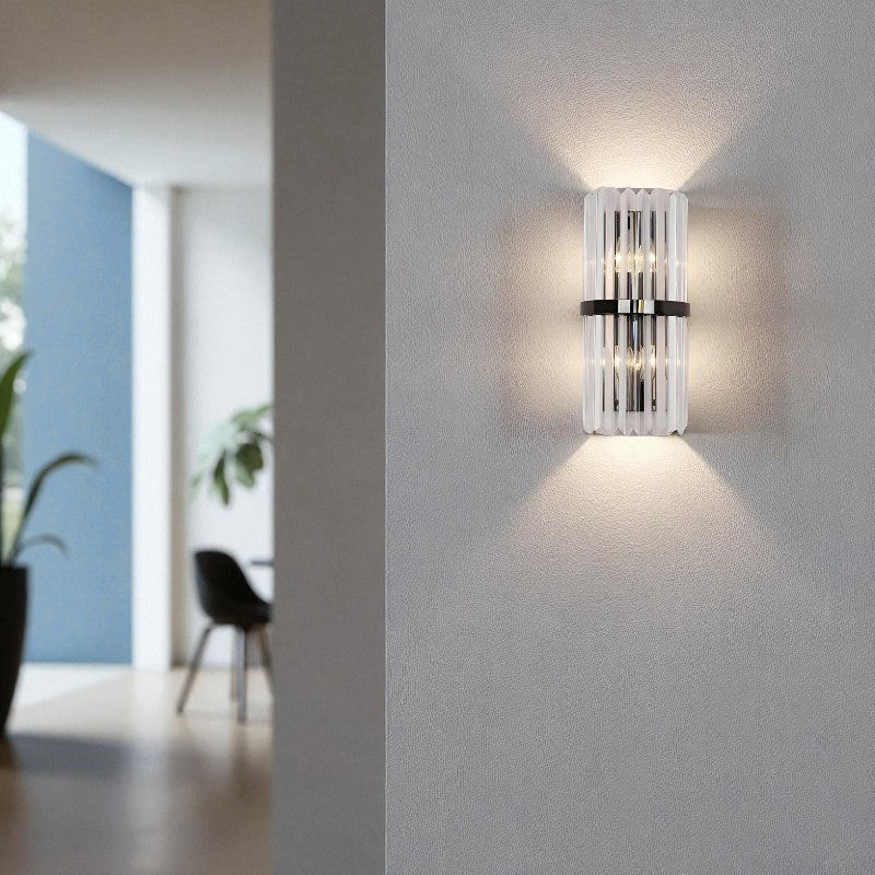 Wandleuchte mit geflochtenem Design und Wandmontage