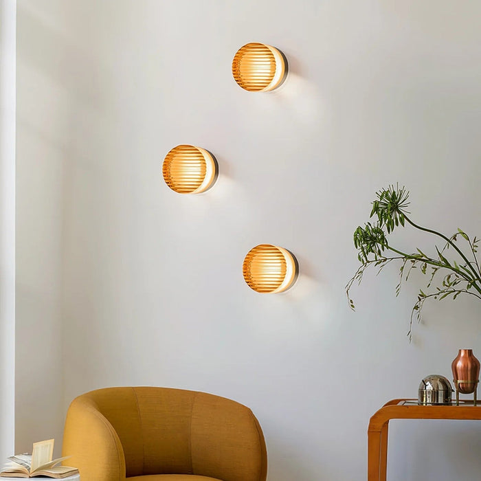 Flanca - Moderne runde LED-Wandleuchte für den Innen- und