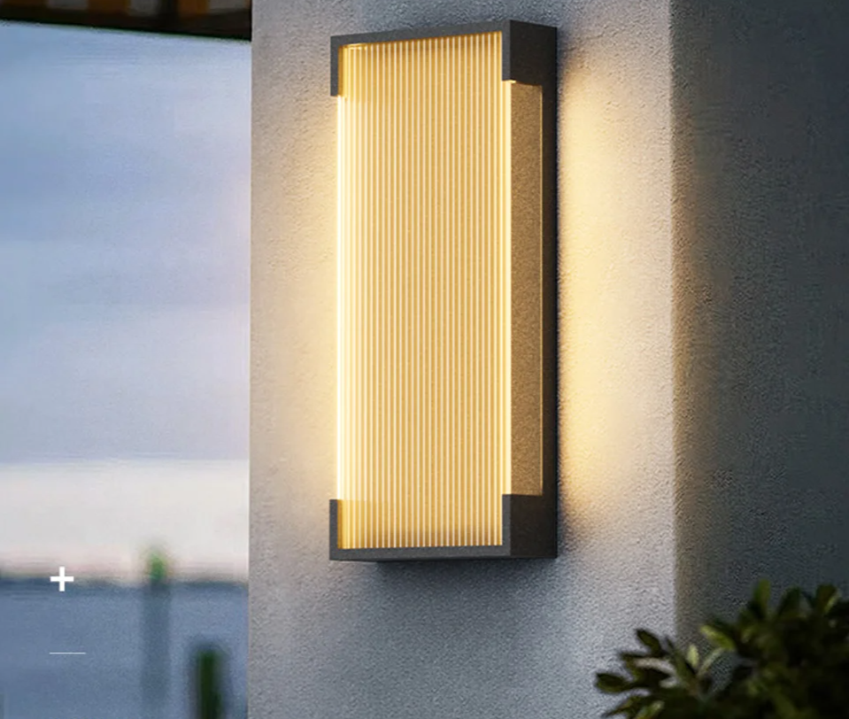 Aussenia - Solar-Wandleuchte aus Edelstahl