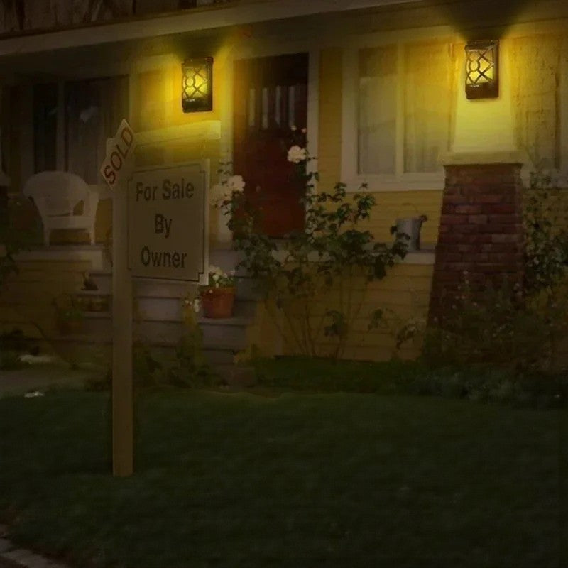 Sorge für gemütliches Licht im Außenbereich mit einer Solar-LED-Fackel