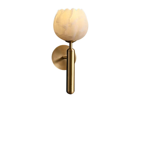 Marble - Wandleuchte Marble Rose aus Kupfer und Marmor