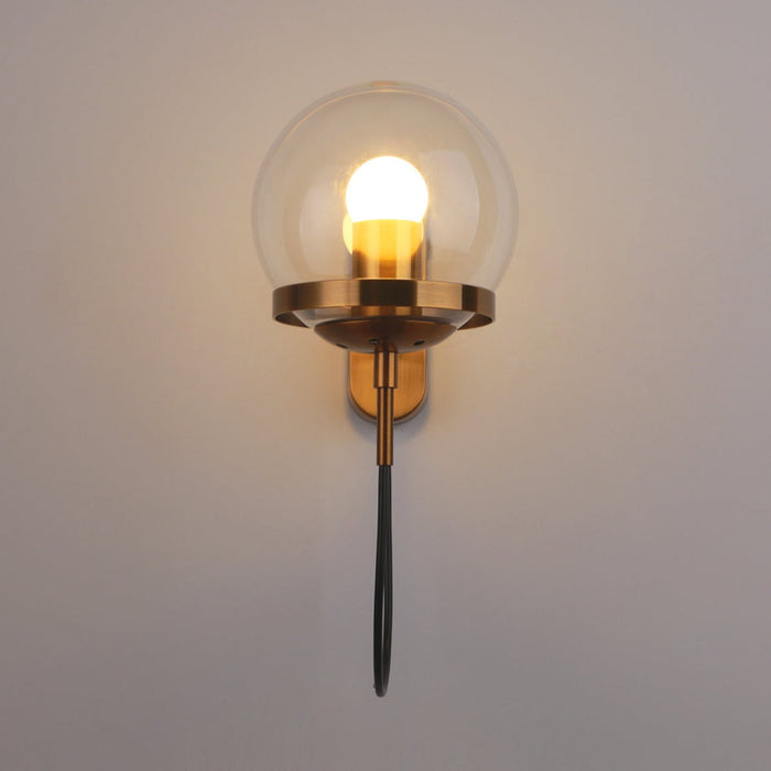 Postmoderne - Wandleuchte Glas & Metall