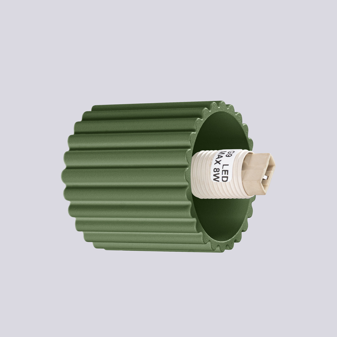 Silva - Halo-Wandleuchte, olivgrün, Schutzart IP44, mit