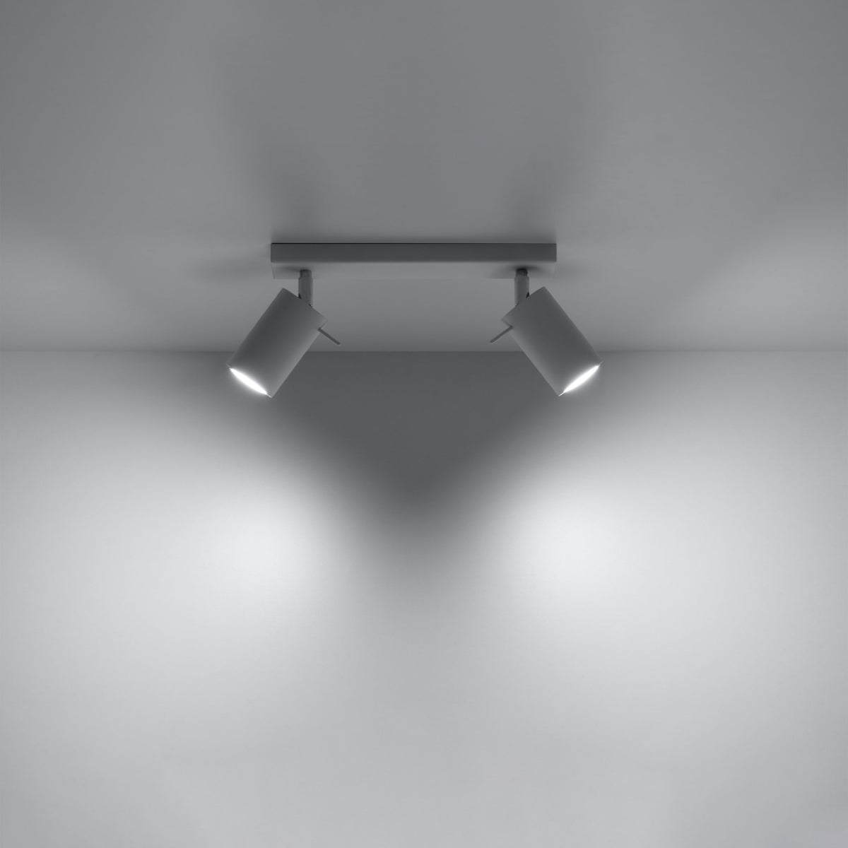 Ring - Deckenlampe Ring 2 Weiß aus Stahl 30 cm