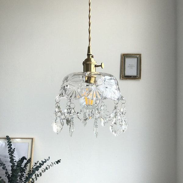 Rondea - Transparente Kristallglas-Pendelleuchte