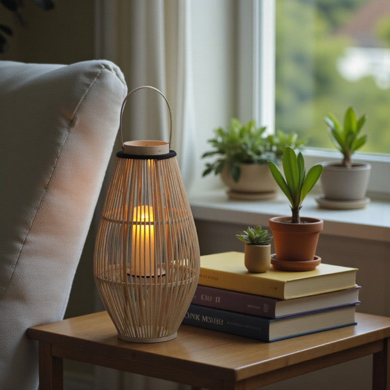 Dekorativer Kerzenhalter mit Käfig und Griff für stilvolles Wohnambiente