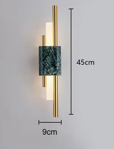 Murena - LED-Wandleuchte in Marmoroptik für den Innenbereich