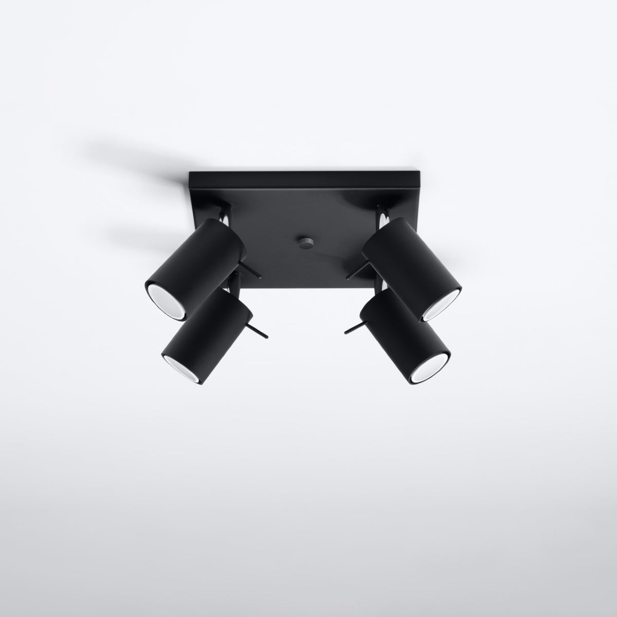Ring - 4 Deckenleuchte, schwarz, aus Stahl