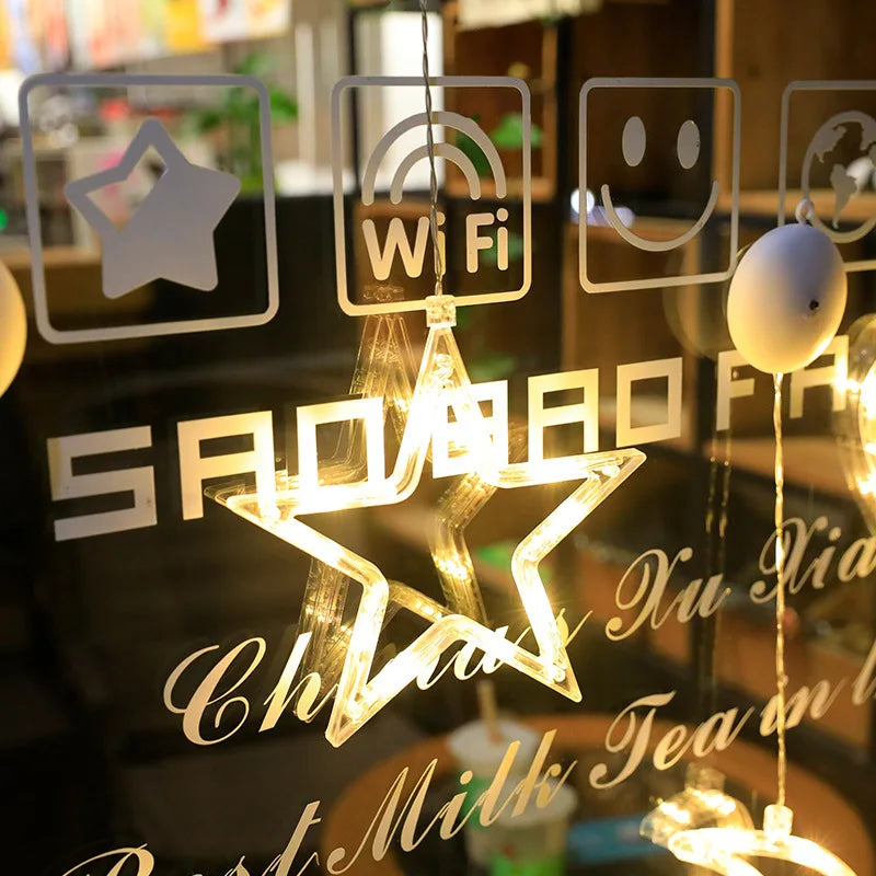 Twinkla - LED-Weihnachtsmann-Fensterleuchte mit Saugnapf