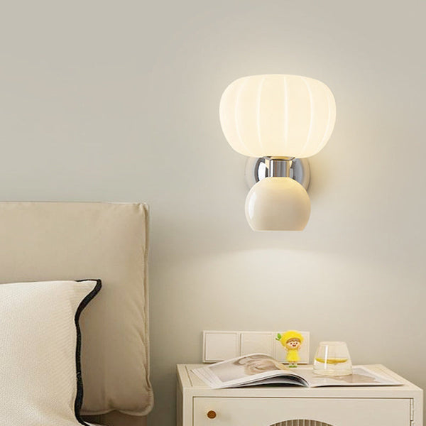 Luara - Moderne LED-Wandleuchte, cremefarbenes Harz