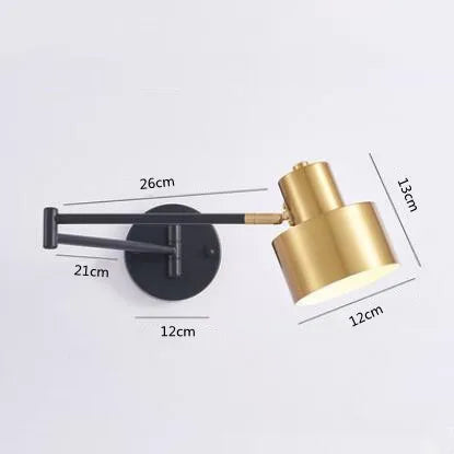Verstellbare - Wandleuchte mit langem Arm (E27) inkl. LED