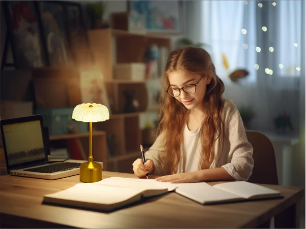 Lino - Kabellose Retro-LED-Tischleuchte mit 3000-mAh-Akku