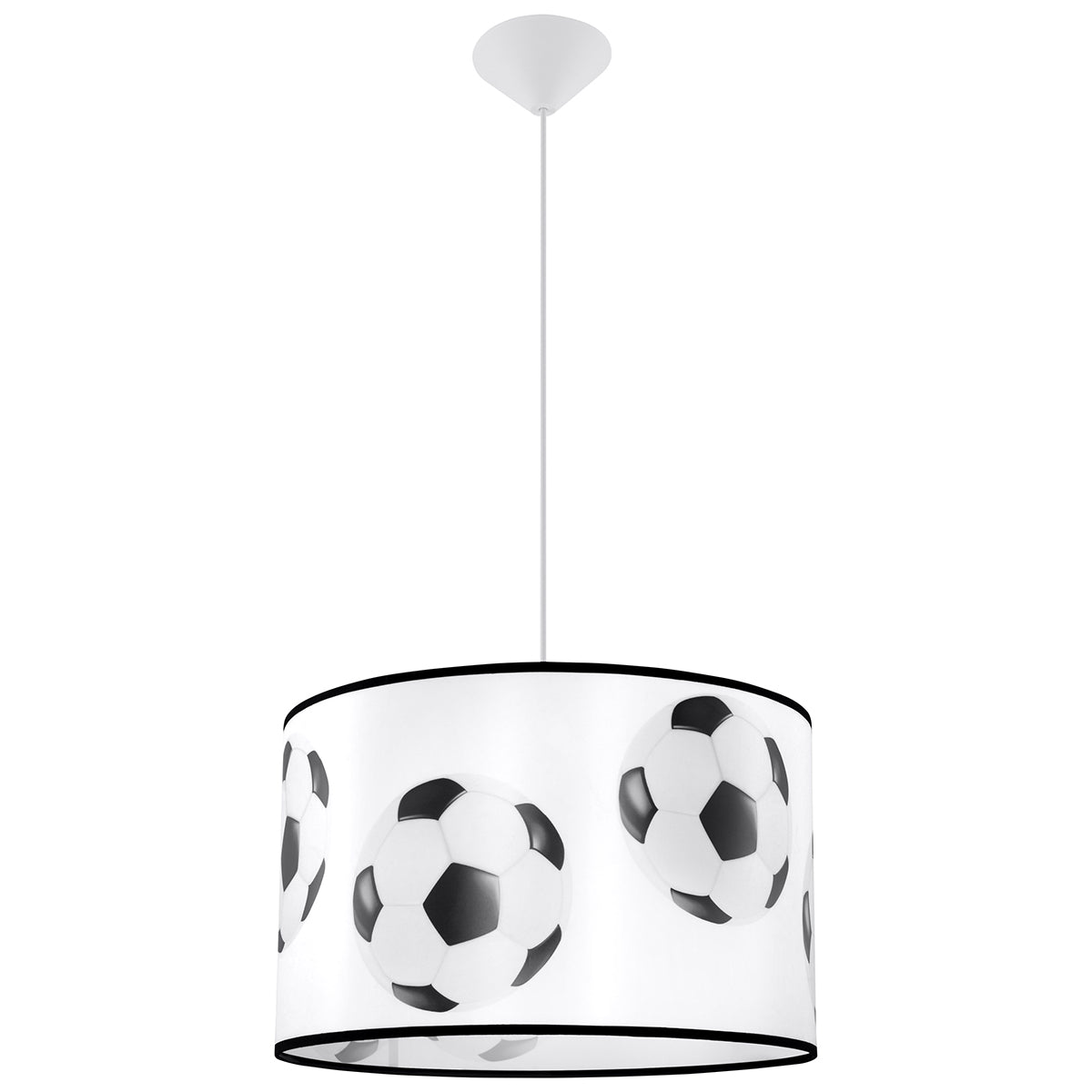 Plafona - Fußball-Hängeleuchte 40 cm weiß/schwarz