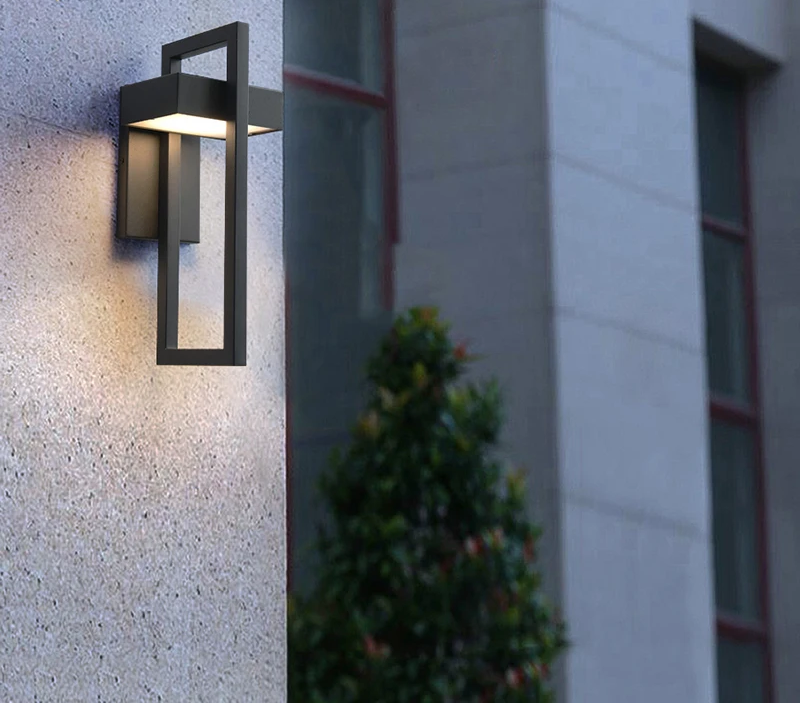 Terraza - Vintage LED-Außenwandleuchte 10 W IP65 in Schwarz