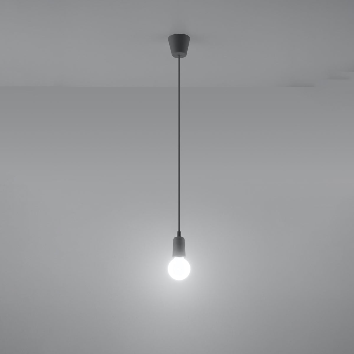 Vortex - Pendelleuchte E27, 1-flammig, grau