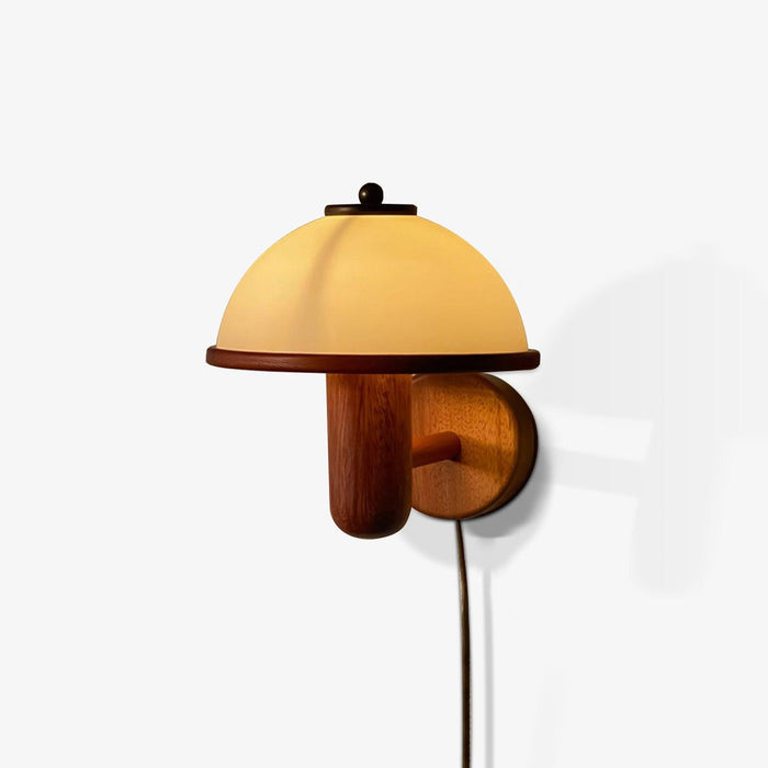Pilzio - Holz Wandleuchte im Pilz Design