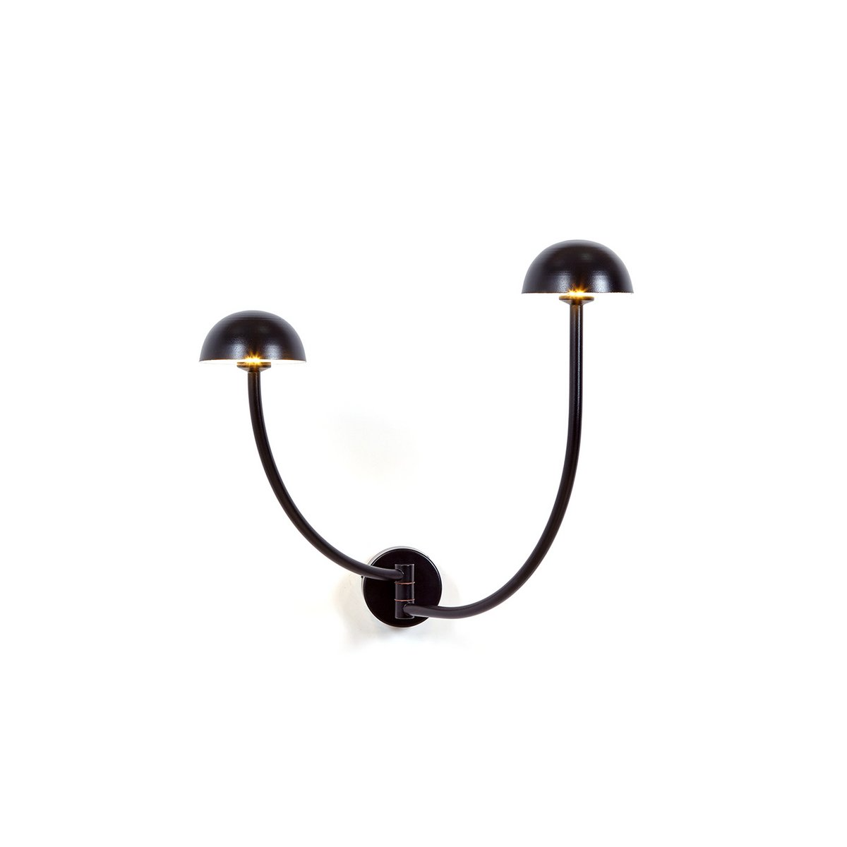 Luxcambra - Pilzförmige Wandleuchte, Schwarz RAL 9005