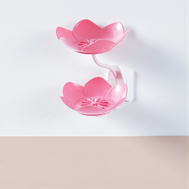 Wandmontierte Seifenschale mit Abflussdesign für ordentliche und hygienische Badezimmer