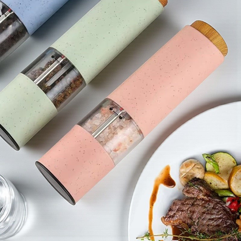 Gewürzmühle mit eingebauter wiederaufladbarer Batterie