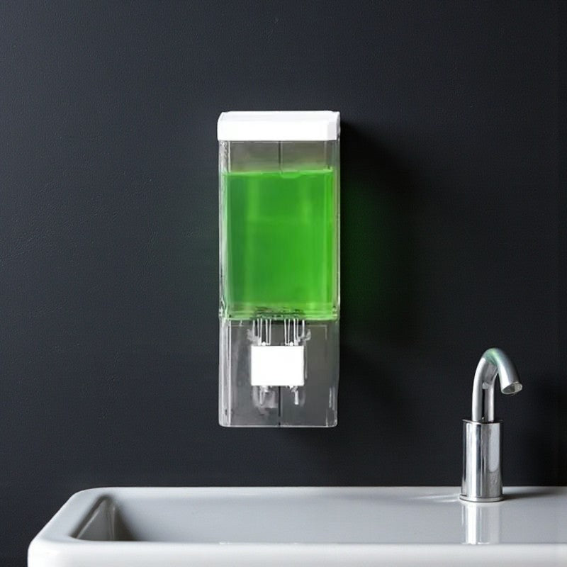 Wandmontierter Seifenspender mit rechteckiger Form für organisierte tägliche Nutzung in Bad- und Küchenbereichen