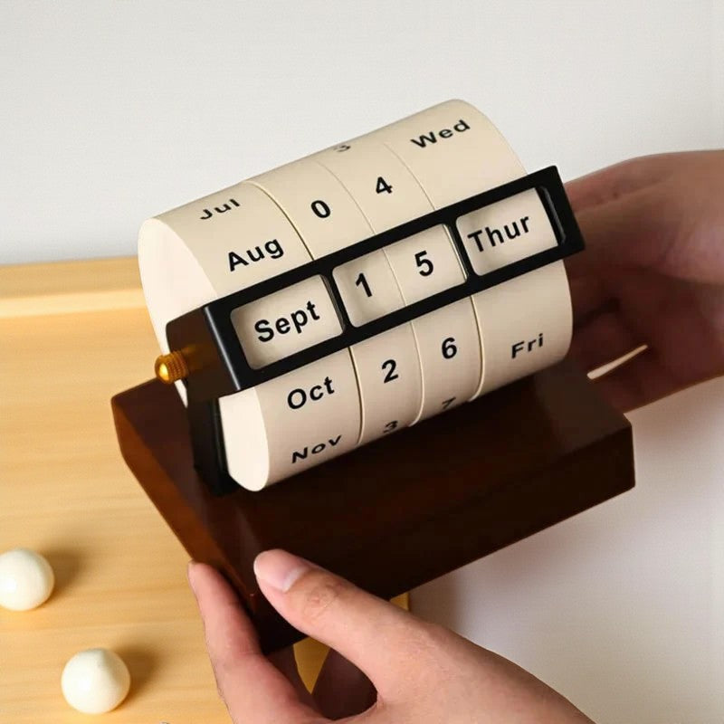 Drehbarer Ewiger Kalender für den Tisch