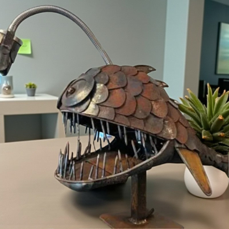 Retro Fisch Tischlampe für einzigartiges Design und Akzentbeleuchtung