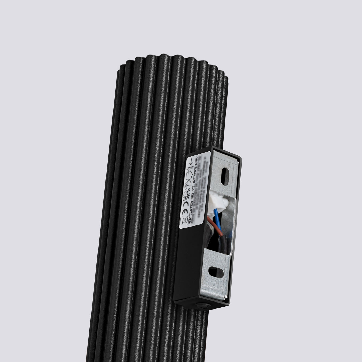 Carbon - Wandleuchte Carbon 30 aus schwarzem Aluminium