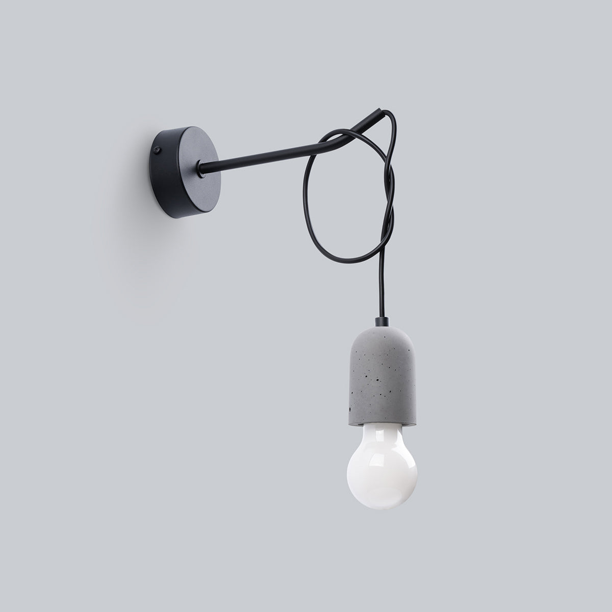 NESO - Wandleuchte, grau/schwarz