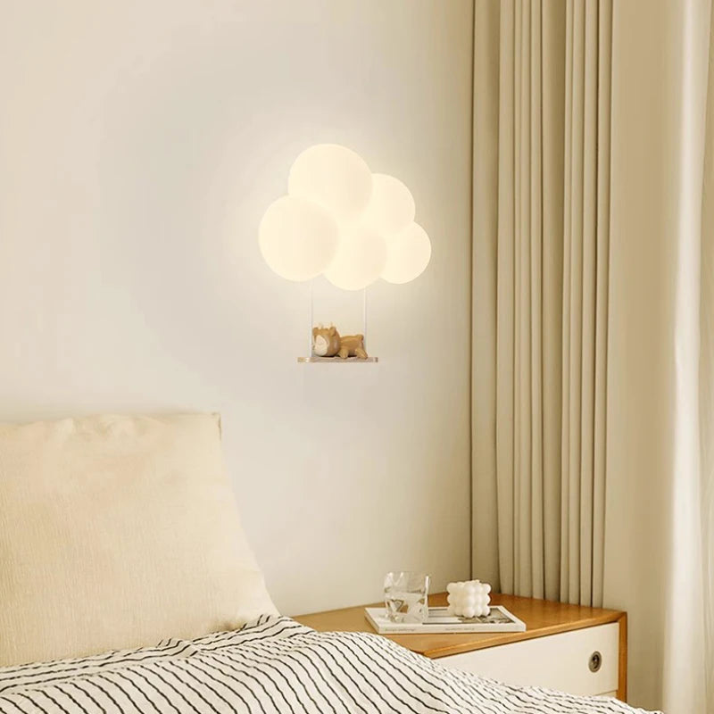 Luara - Wandleuchte für Kinderzimmer mit Tiermotiven, weiß