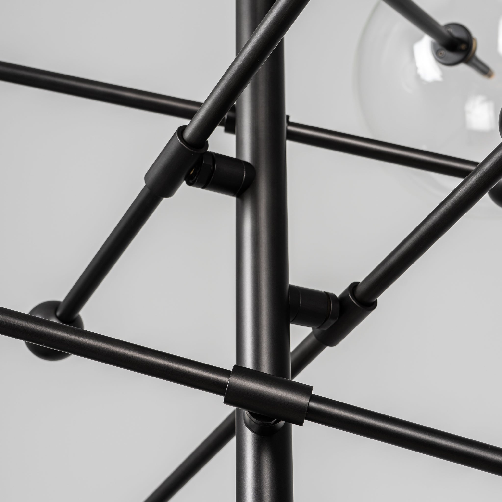 Claria - Designer-Kronleuchter mit 6 Armen, Metall/Glas