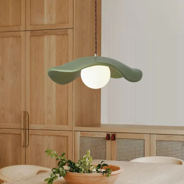 Wabi - Sabi Pendelleuchte für Esszimmer, Lotusblatt-Design,