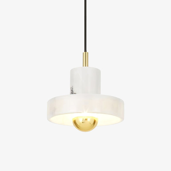 Marble - Pendelleuchte Marble Aura aus Marmor und Metall