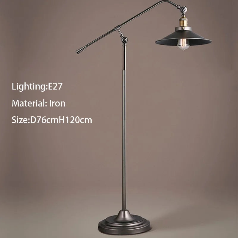 Stela - Retro-Stehlampe E27 mit LED-Leuchtmittel und