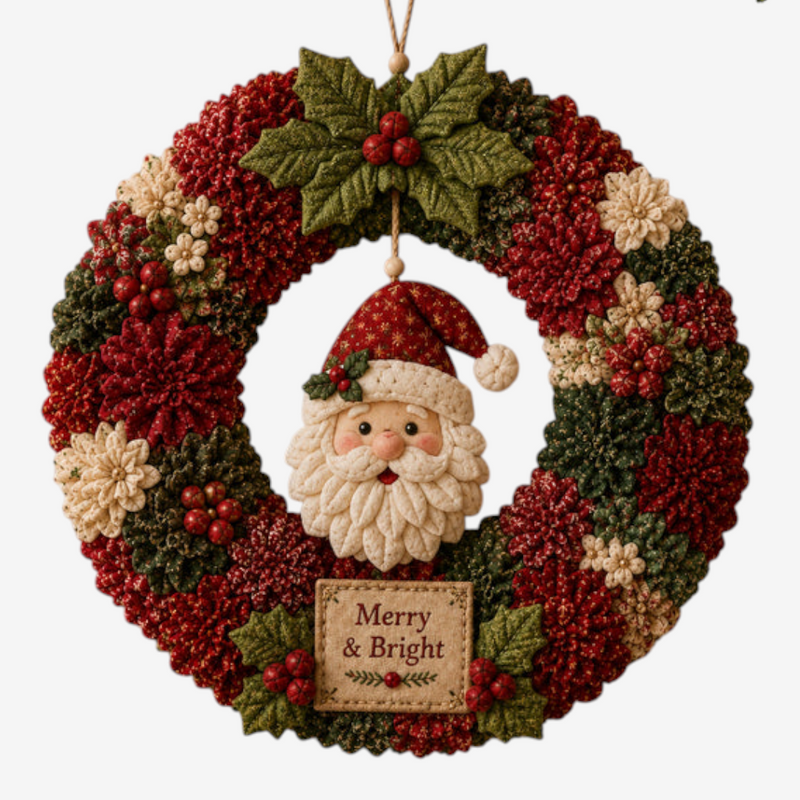 Kranvella – 3D-DIY-Set für Weihnachtskranz aus Stoff