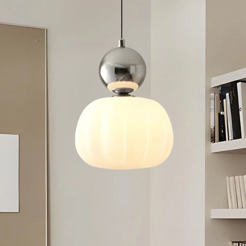 Scout - Art Deco Bauhaus Pendelleuchte in Creme