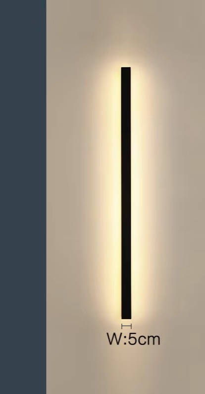 Lumera - LED-Wandleuchte, schwarzes Acryl