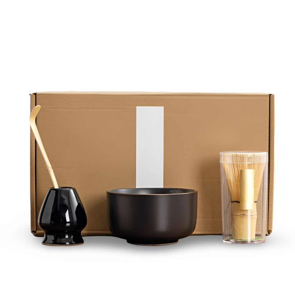 Kochio - Matcha-Set 4-tlg handgefertigte Keramik