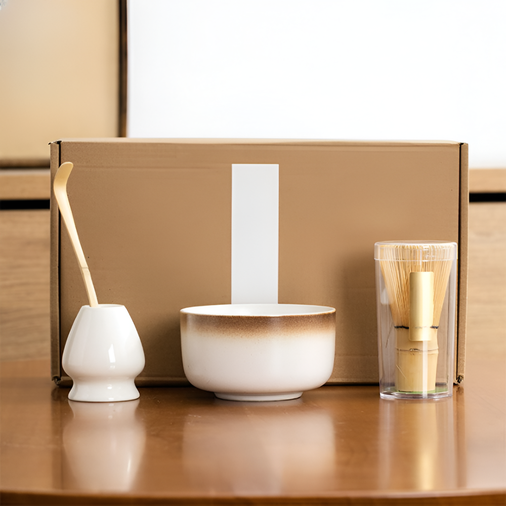 Kochio - Matcha-Set 4-tlg handgefertigte Keramik