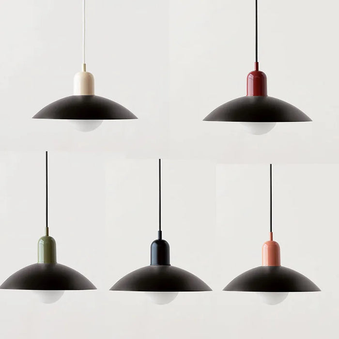 Macaron - Bauhaus Pendelleuchte, Metall & Glas