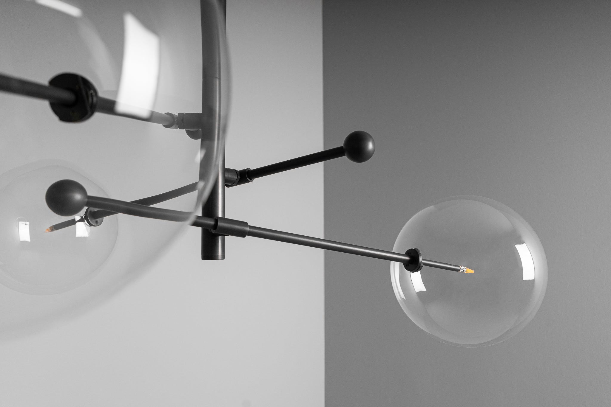 Nimbus - Kronleuchter aus Metall und Glas mit 3 Armen