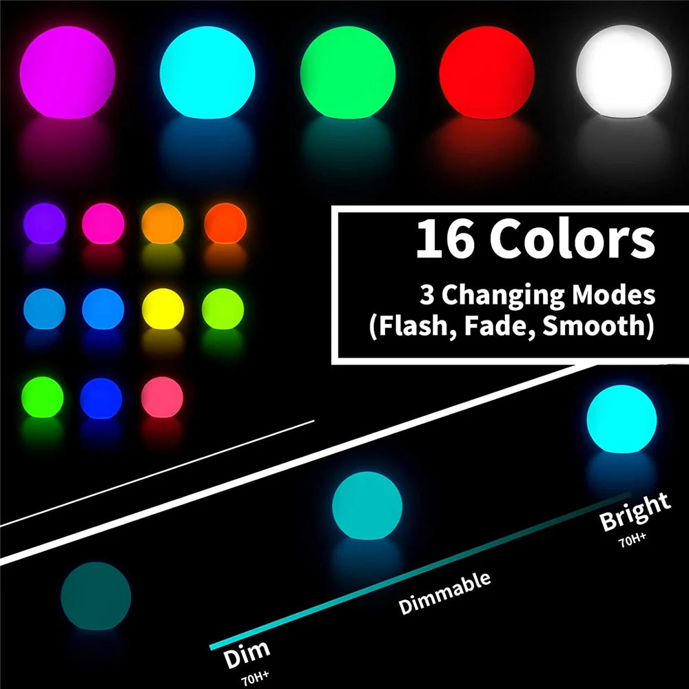 Schwimmende - LED-Kugeln IP67 mit Fernbedienung