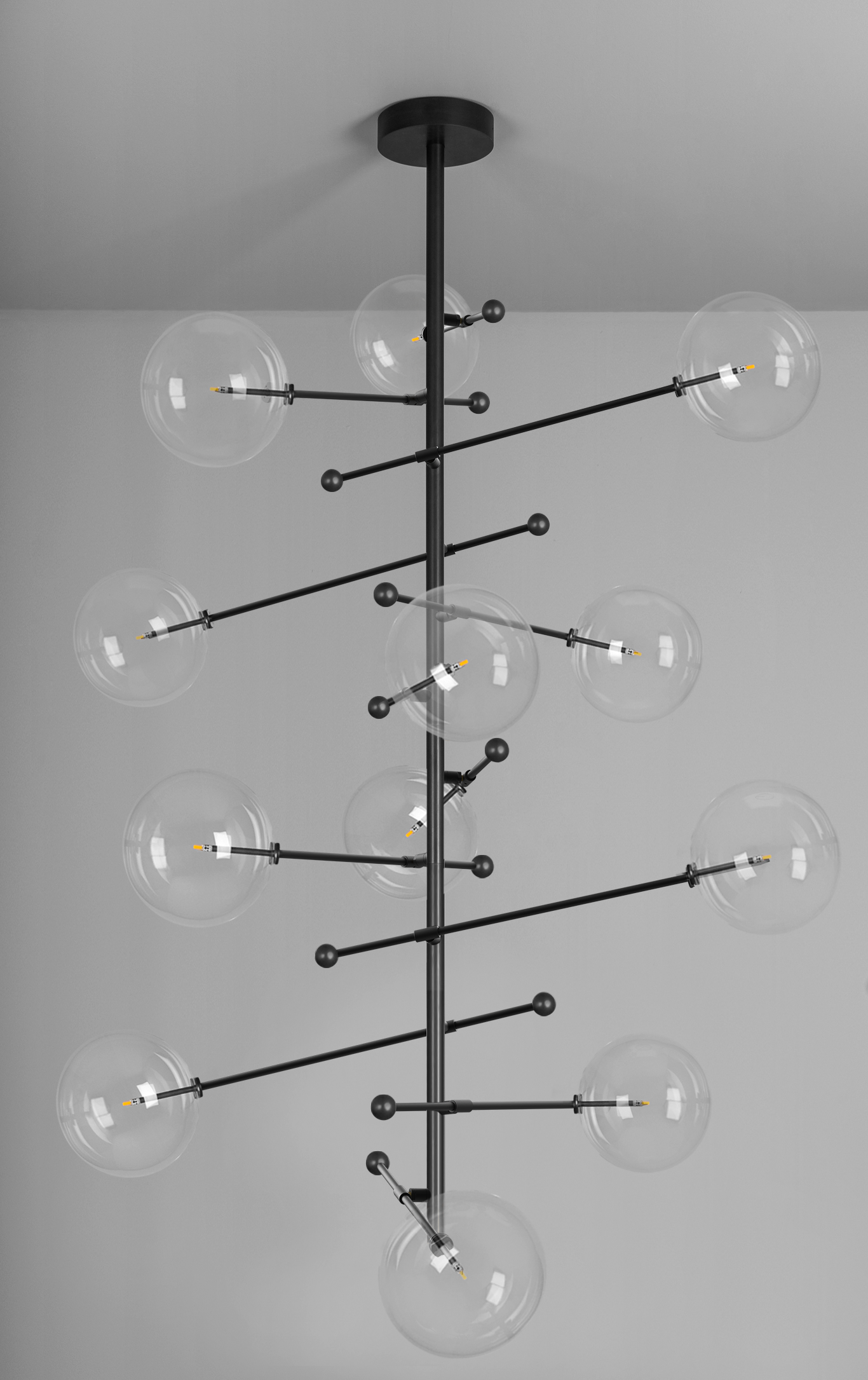 Orbita - Designer-Kronleuchter mit 12 Armen