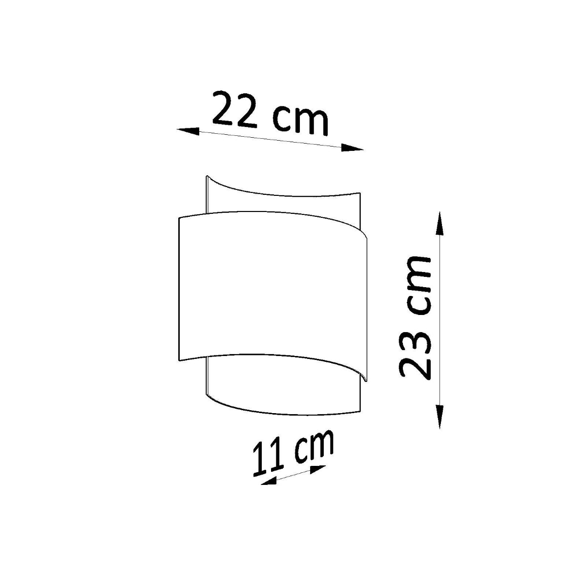 IMPACT - Wandleuchte, schwarz