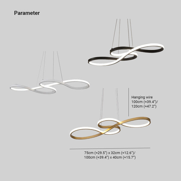 Rondea - LED-Pendelleuchte im Noten-Design
