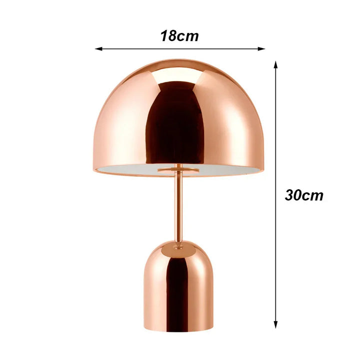 Lino - Moderne, pilzförmige Tischleuchte mit dimmbarer LED